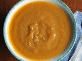 Slow cooker carrot and coriander soup - vegan and gluten-free