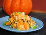 Curried Sweet Potato Salad with Cranberries and Pecans ~ All Things Orange #SundaySupper
