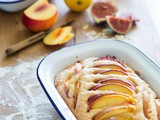 Almond nectarine cake and win a copy of my book