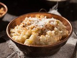 Cauliflower risotto with pangrittata