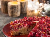 Cranberry upside down cake and Happy Sinterklaas-evening