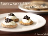 Food Writer Friday, Buckwheat Blinis with Olive Pâté & Masala Herb