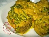 Bitter Melon Stuffed Minced Meat with Coconut Milk