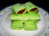 Coconut Brown Sugar Crepes Roll / Dadar Gulung