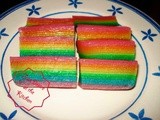 Rainbow Tapioca Layer Cake