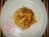Spaghetti Vegetable and Red Bean Sugo