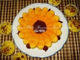 Sun Flower White Brownies Steamed Cake / White Brownies Kukus Bunga Matahari