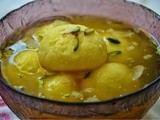 Kesari Rajbhog- Saffron flavored Stuffed Rasgullas for sfc#1