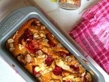 Strawberry & Lemon Loaf Cake with no sugar & no white flour