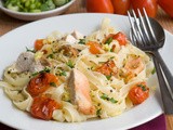 Pasta med laxsås