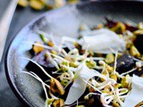 Beetroot Salad with Sprouts and Goat Cheese