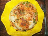 Carrot-Capsicum Uttapam / Indian pancakes