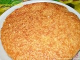 Coconut cake with simple cream frosting