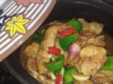 Claypot braised chicken with tofu puffs