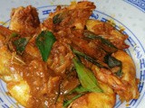 Curry prawns