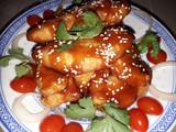 Fried chicken in special sauce
