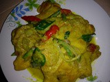 Green chicken curry [ayam sambal hijau]
