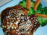 Homemade teriyaki sauce pork chop