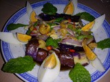 Thai grilled brinjal salad