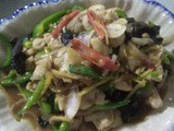 Thai moo phad khing [ginger fried pork]