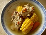 Thermal cooker - goji, pork ribs and corn soup