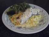 Salmon with Dill and Creme Fraiche