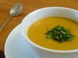 Butternut Soup with White Beans and Cilantro