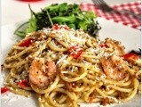 Mary Berry's Spaghetti with King Prawns and Tomato To Celebrate World Pasta Day & the Aga Rangemaster