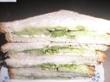 Cucumber-Cheese-Chutney Sandwiches