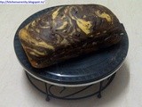 Eggless & Butterless Mango Chocolate Marble Cake