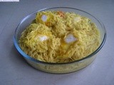 Vermicelli With Poached Eggs