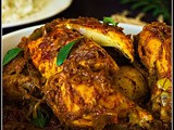 Kozhi Nirachathu / Stuffed Chicken with gravy