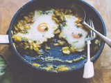 Baked Green Tomatoes, Avocado & Eggs
