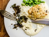 Cod, Cauliflower, Kale, Peas