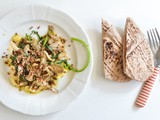 Oyster Mushrooms, Polenta, Toasted Buckwheat, Wilted Chrysanthemum Leaves
