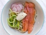 Smoked Salmon Noodles & Miso Cheese