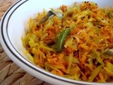 Cabbage Carrot Poriyal/ Stir fry