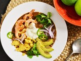 Black Bean Soup with Lime Marinaded Shrimp