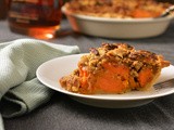 Chunky Bourbon Sweet Potato Pie