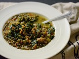 French Lentil Soup with Sausage and Kale