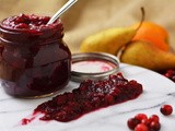 Pear and Cranberry Sauce with Red Wine