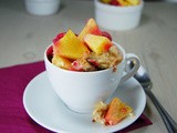 Pineapple & Raspberry Bread Pudding