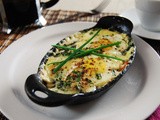 Shirred Eggs with Smoked Salmon