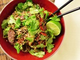 Spicy Sesame Beef and Soba Stir Fry