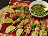 Thai Chicken Skewers with Sweet Chili Sauce
