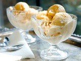 Apricot frozen yogurt