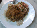 Mutton Dhansak with Brown Rice & Kachumbar