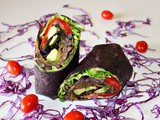 Black Bean Vegetable Wrap with Chipotle Mayo