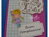 Bigliettino d'auguri con xyron 150