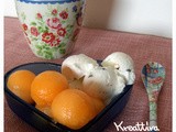 Gelato stracciatella con palline di melone